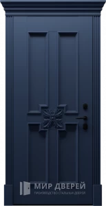 Входная дверь наружная  по индивидуальному дизайну №11 внутренняя - фото