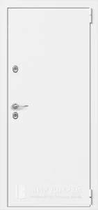 Дверь уличная белая №10 внешняя - фото