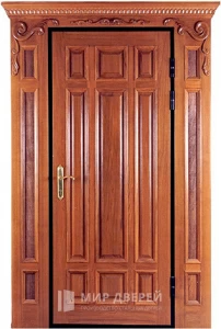 Входная элитная дверь в частный дом №1 внешняя - фото