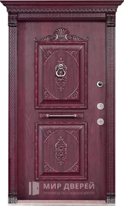 Уличная парадная дверь в частный дом №20 внешняя - фото