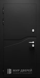 Входная утеплённая дверь для частного дома №5 внутренняя - фото