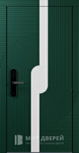 Входная дверь с умным замком в квартиру №36 внешняя - фото