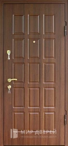 Входная дверь в деревянный дом уличная №47 внешняя - фото