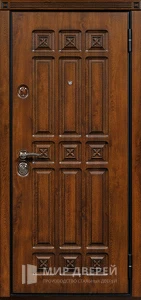 Резная дверь из массива дерева №24 внешняя - фото