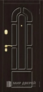 Стальная дверь с МДФ в квартиру №37 внешняя - фото