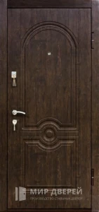 Входная дверь в дом с МДФ №300 внешняя - фото