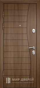 Коричневая металлическая дверь №15 внутренняя - фото