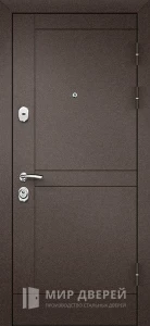 Дверь с порошковым напылением и МДФ виноритом №18 внешняя - фото