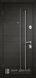 Входная дверь в дом венге №1 внутренняя - фото