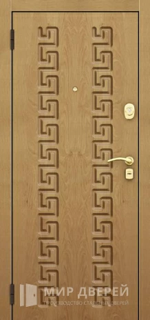 Фото 2 «Железная дверь в дом из МДФ панелей №41»