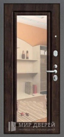 Фото 2 «Стальная дверь в квартиру с зеркалом №44»