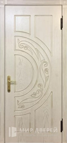 Фото «Металлическая дверь МДФ панели под имитация бруса №100»