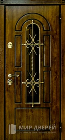Фото «Стальная входная дверь с ковкой №11»