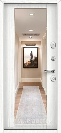 Фото 2 «Входная дверь светлая с зеркалом №24»